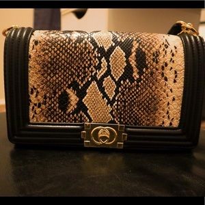 Snake Skin Print Purse